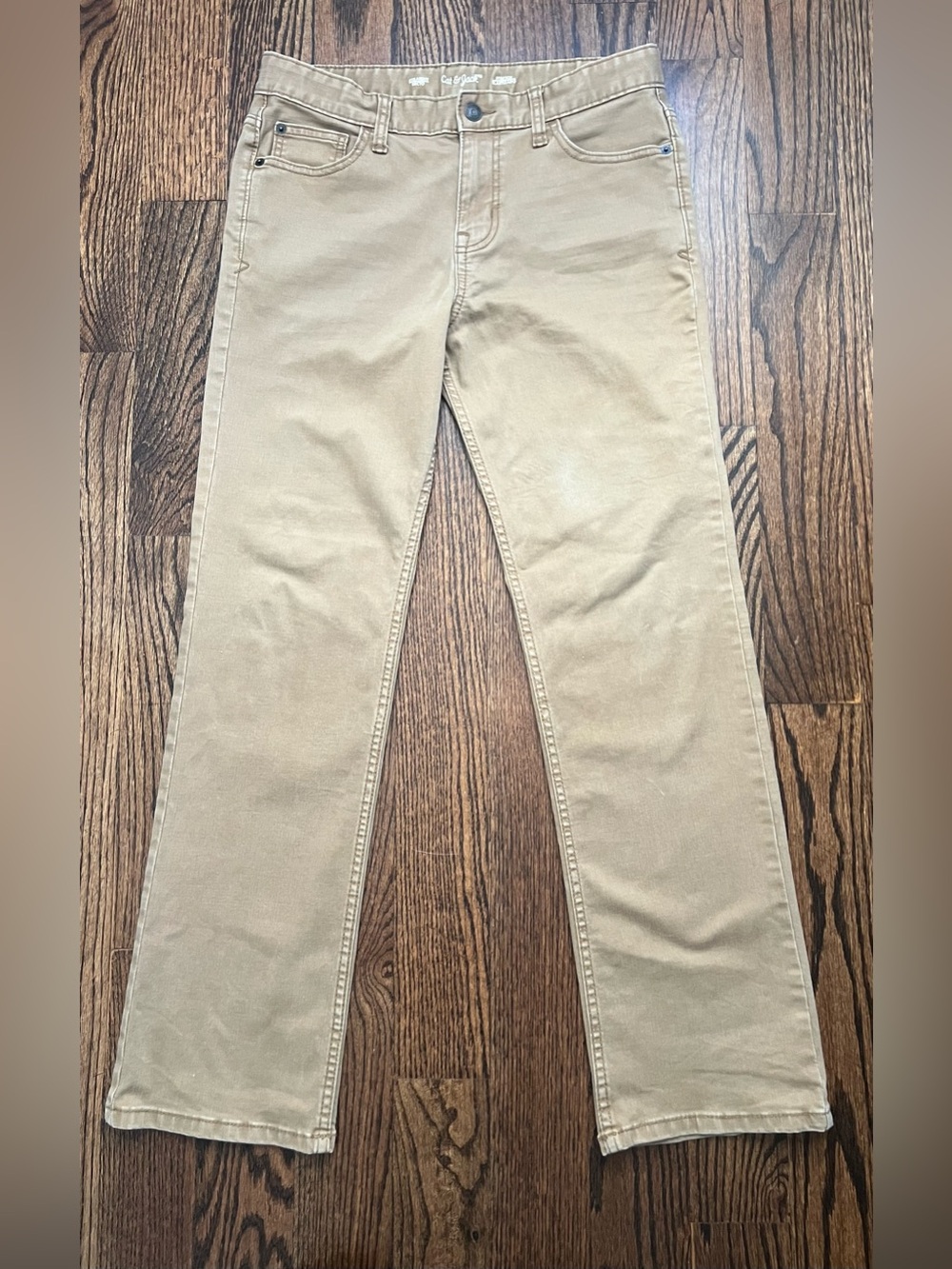 Cat & Jack youth boys Tan Straight-Leg Chinos